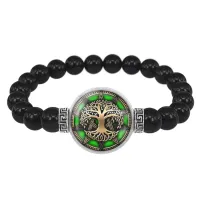 Браслет из черного агата Дерево жизни BSBA-105