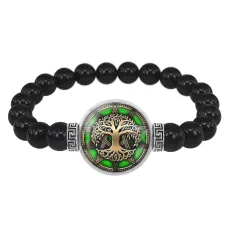 Браслет из черного агата Дерево жизни BSBA-105