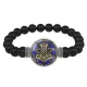 Браслет из черного агата Молот Тора BSBA-106