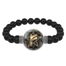 Браслет из черного агата Феху BSBA-107