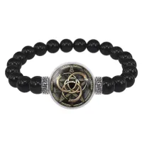 Браслет из черного агата Уроборос BSBA-114