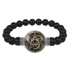 Браслет из черного агата Уроборос BSBA-114