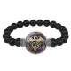 Браслет из черного агата Кельтский дракон BSBA-115