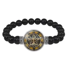 Браслет из черного агата Дерево жизни BSBA-119