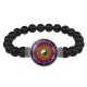 Браслет из черного агата Мандала Гармонии и равновесия BSBA-124