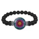 Браслет из черного агата Мандала Защиты от зла BSBA-129