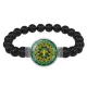Браслет из черного агата Мандала Помощи и защиты BSBA-134