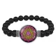Браслет из черного агата Мандала Семейного счастья BSBA-135