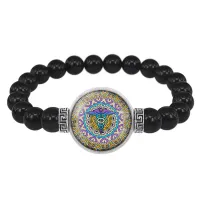 Браслет из черного агата Мандала Здоровья BSBA-143