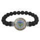 Браслет из черного агата Мандала Здоровья BSBA-143