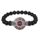 Браслет из черного агата Мандала Бесконечности BSBA-148