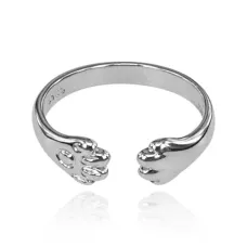 Безразмерное кольцо Кошачьи лапки, 5мм KL568