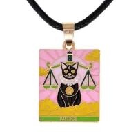 Кулон Tarot Черная кошка - Justice AD-AM1-01