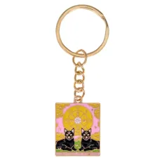 Брелок Tarot Черная кошка - The Wheel of Fortune AD-BK1-04