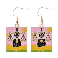 Серьги Tarot Черная кошка - Justice AD-SE1-01