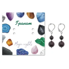 Серьги Гранат SEB01-26