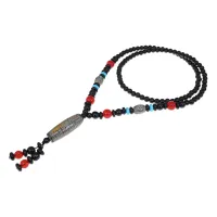 Четки с бусиной Дзи 3 глаза 9 глаз, натуральный агат BUSD011