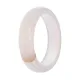 Кольцо из агата, размер 7, цвет белый KL428-B-07
