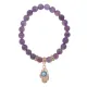 Браслет Ладонь (защита от сглаза и зла) нат.камень Аметист 8мм BS-CR-0243