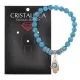 Браслет Ладонь (защита от сглаза и зла) синт.камень Бирюза 8мм BS-CR-0245