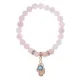 Браслет Ладонь (защита от сглаза и зла) нат.камень Розовый кварц 8мм BS-CR-0255