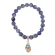 Браслет Ладонь (защита от сглаза и зла) нат.камень Содалит 8мм BS-CR-0258