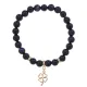 Браслет Клевер (удача, везение) синт.камень Синий авантюрин 8мм BS-CR-0722