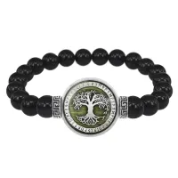Браслет из черного агата Дерево жизни BSBA-154