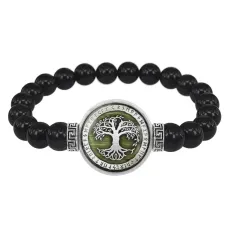 Браслет из черного агата Дерево жизни BSBA-154