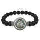 Браслет из черного агата Валькнут BSBA-156