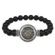 Браслет из черного агата Звезда Давида BSBA-160