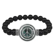 Браслет из черного агата Пацифик BSBA-161