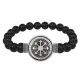 Браслет из черного агата Звезда Хаоса BSBA-163