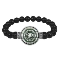 Браслет из черного агата Око Провидения BSBA-164