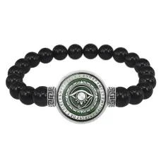 Браслет из черного агата Око Провидения BSBA-164