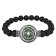 Браслет из черного агата Око Провидения BSBA-164
