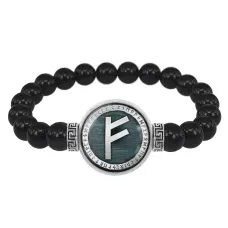 Браслет из черного агата Феху BSBA-165