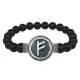 Браслет из черного агата Феху BSBA-165