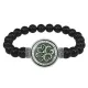 Браслет из черного агата Клевер удачи BSBA-173