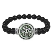 Браслет из черного агата Дерево здоровья BSBA-179