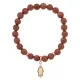 Браслет Ладонь (защита от сглаза и зла) синт.камень Корич. авантюрин 8мм BS-CR-0781
