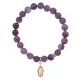 Браслет Ладонь (защита от сглаза и зла) нат.камень Аметист 8мм BS-CR-0783