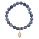Браслет Ладонь (защита от сглаза и зла) нат.камень Содалит 8мм BS-CR-0798