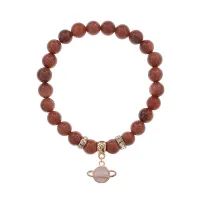 Браслет Сатурн (гармония и дисциплина) синт.камень Корич. авантюрин 8мм BS-CR-0271