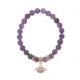 Браслет Сатурн (гармония и дисциплина) нат.камень Аметист 8мм BS-CR-0273