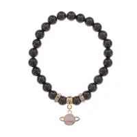 Браслет Сатурн (гармония и дисциплина) нат.камень Гранат 8мм BS-CR-0276