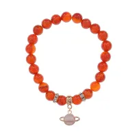 Браслет Сатурн (гармония и дисциплина) нат.камень Сердолик 8мм BS-CR-0287