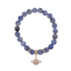 Браслет Сатурн (Гармония и Дисциплина) нат.камень Содалит 8мм BS-CR-0288