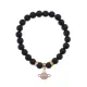 Браслет Сатурн (гармония и дисциплина) синт.камень Шунгит 8мм BS-CR-0294