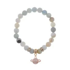 Браслет Сатурн (гармония и дисциплина) нат.камень Амазонит 8мм BS-CR-0296